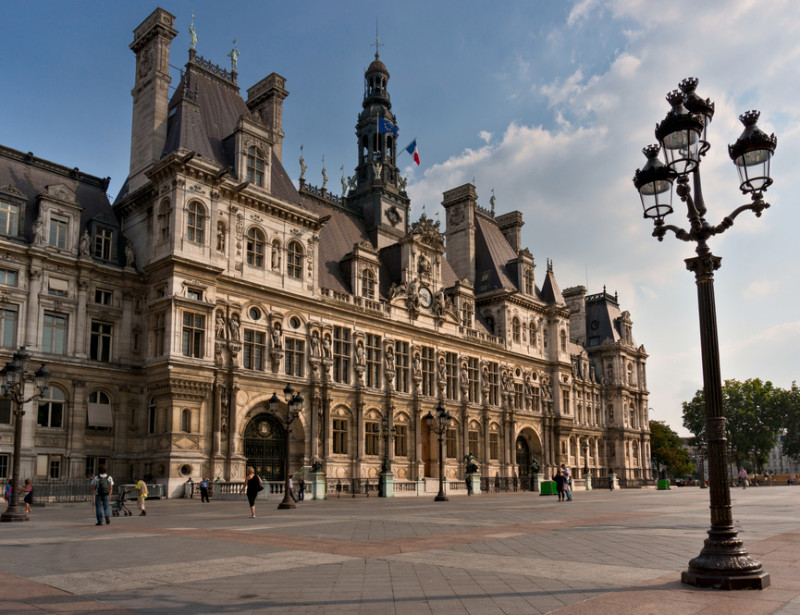 Hotel de ville de paris où se déroule la 19eme conférence des villes 